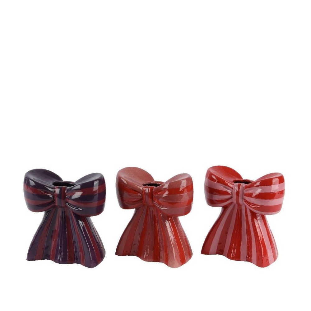 VASO FORMA FIOCCO H.18.5CM. 3 ASSORTITI